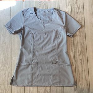 Cherokee Infinity ♾ gray scrub top. Size XS